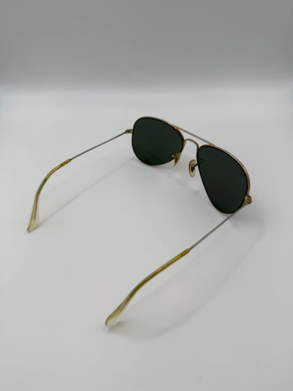 Ray-Ban Aviator Sunglasses Gold Frame with Green Lenses